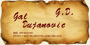 Gal Dujanović vizit kartica